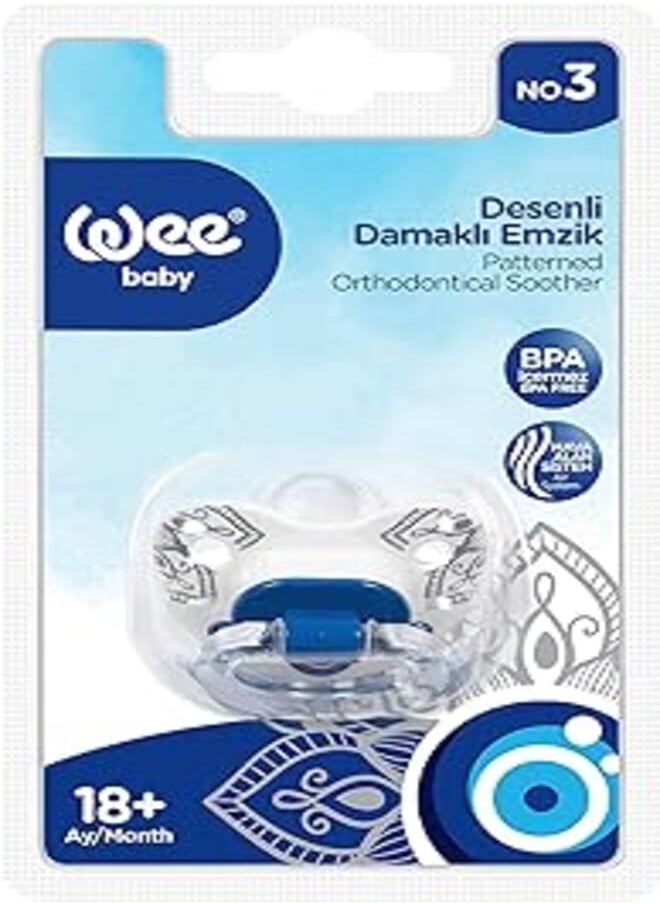 Wee baby Wee Baby Patterned Orthodontical Soother - Evil Eye 6-18m (267) 