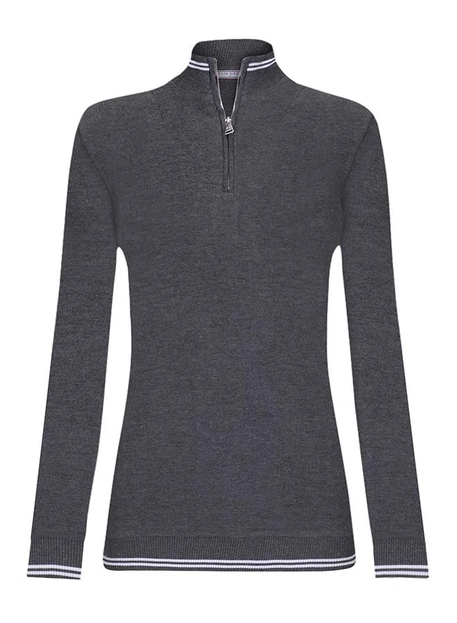 FELIX HARDY  Half-Zip Knit Sweater for Women | Best Price UAE