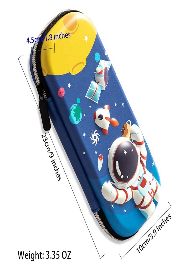 BAUBLE CROWN مقلمة على شكل تاج زينة للأولاد، حقيبة تخزين ثلاثية الأبعاد من مادة EVA بتصميم كرتوني، حامل أقلام للأطفال في المدرسة، صندوق تخزين كبير السعة، هدية مثالية للطلاب، صندوق أدوات مكتبية - Image 3