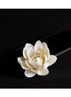 Aura Finesse Handmade Incense Holder,Handicraft Incense Holder for Sticks,Ceramic Lotus Ash Catcher Tray,Porcelain Decorative Flower  - Image 4