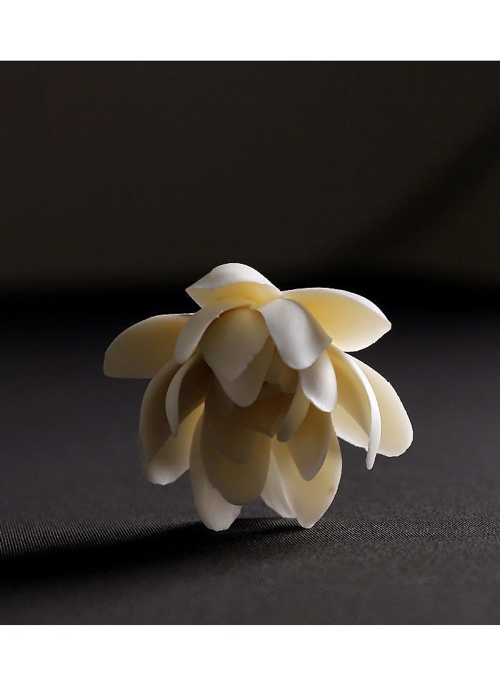 Aura Finesse Handmade Incense Holder,Handicraft Incense Holder for Sticks,Ceramic Lotus Ash Catcher Tray,Porcelain Decorative Flower  - Image 3