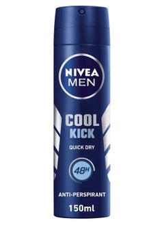 NIVEA MEN Nivea Men Deodorant Spray For Men Cool Kick Fresh Scent 150ml  - Image 1
