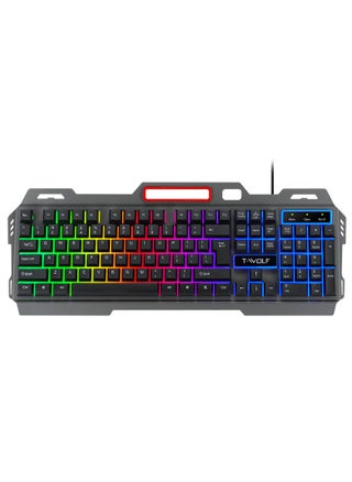 104-Key Gaming Keyboard Steel Plate Backlit Membrane with Mechanical Feeling for Computer Laptop PC Gamer - pzsku/Z3CCC2B36B9EAA2B95B17Z/45/1746225279/f8d24329-0b4d-4116-aea9-6943030ea091