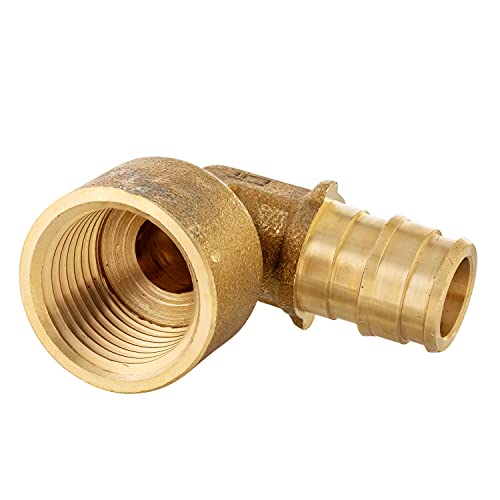 EFIELD 2-Pack EFIELD Pex A Full Flow Expansion Brass Fittings 3/4" X 3/4" Female Elbow Adapter, ASTM F1960,(PEX1960102) - Image 4