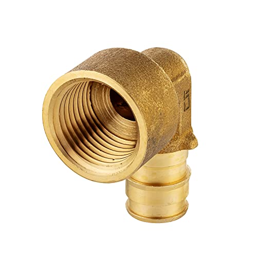 EFIELD 2-Pack EFIELD Pex A Full Flow Expansion Brass Fittings 3/4" X 3/4" Female Elbow Adapter, ASTM F1960,(PEX1960102) - Image 2