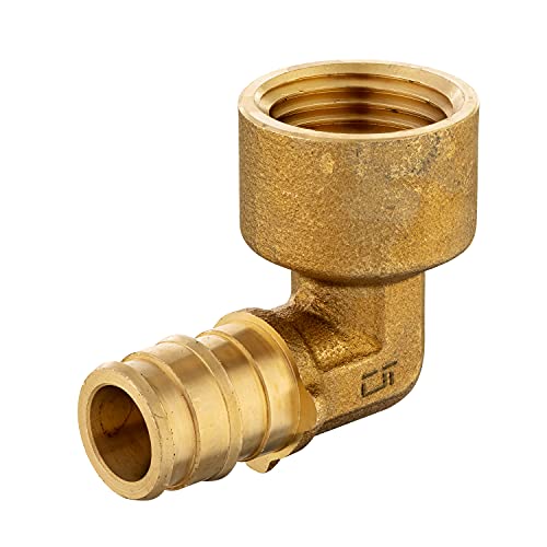 EFIELD 2-Pack EFIELD Pex A Full Flow Expansion Brass Fittings 3/4" X 3/4" Female Elbow Adapter, ASTM F1960,(PEX1960102) - Image 3