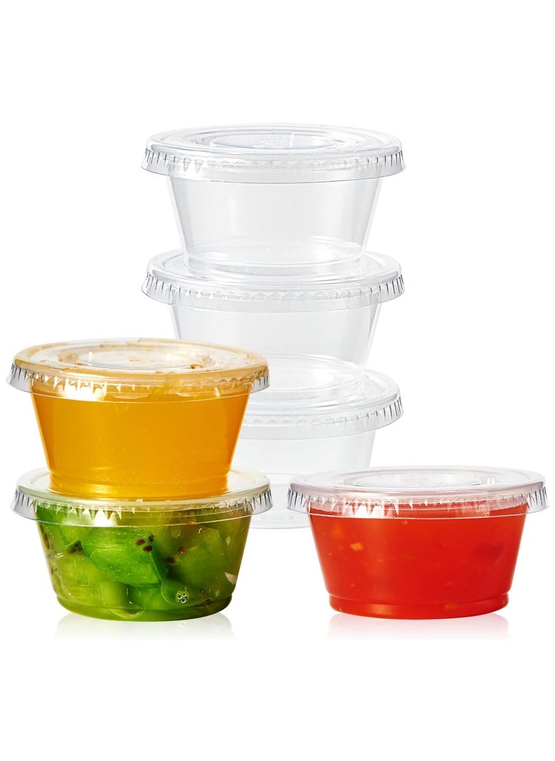 Star - 100 Sets 4oz Portion Cups with Lids - Image 1