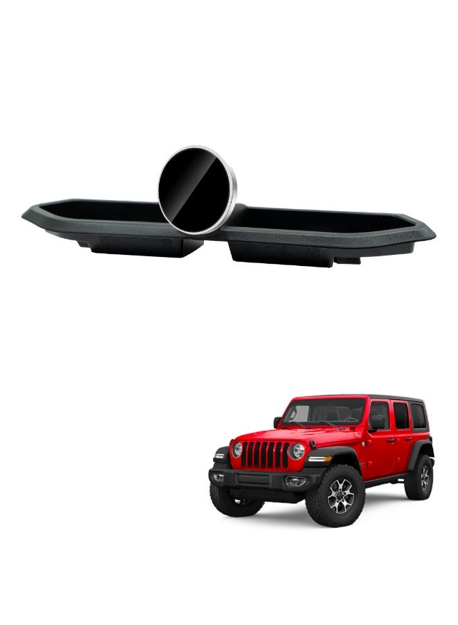  تي ار اكس اوتو لوحة تخزين لوحة تحكم TRX AUTO مع حامل هاتف شحن لاسلكي لسيارات جيب رانجلر وجلادياتور 2018-2023 | منظم جبل الهاتف | حامل الهاتف السريع للشحن اللاسلكي | ملحقات داخل جيب غلادياتور - Image 1