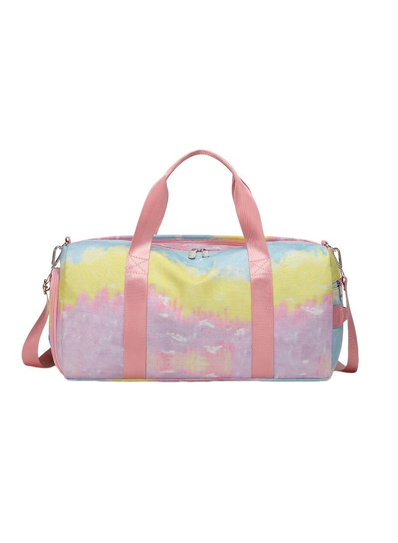General Large Capacity Waterproof Graffiti Print Swimming Fitness Sports Bag Travel Bag  - Image 1