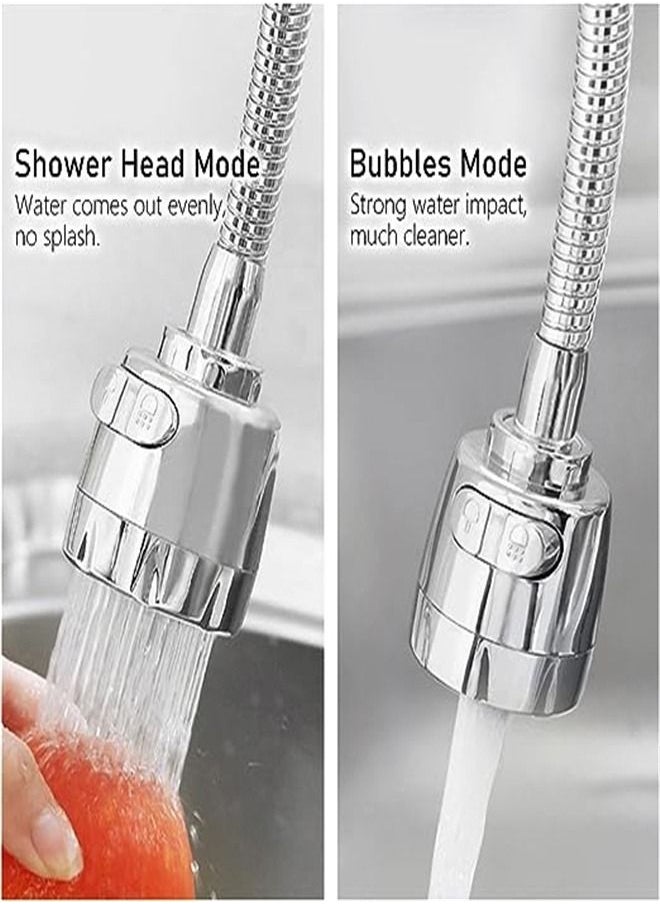 Goolsky - Goolsky Faucet Sprayer Attachment Movable 360° Rotatable Anti -Splash Water Saving Tap Faucet Extender with Universal Adapter Set Kitchen Sink Accessories Tools - Image 1
