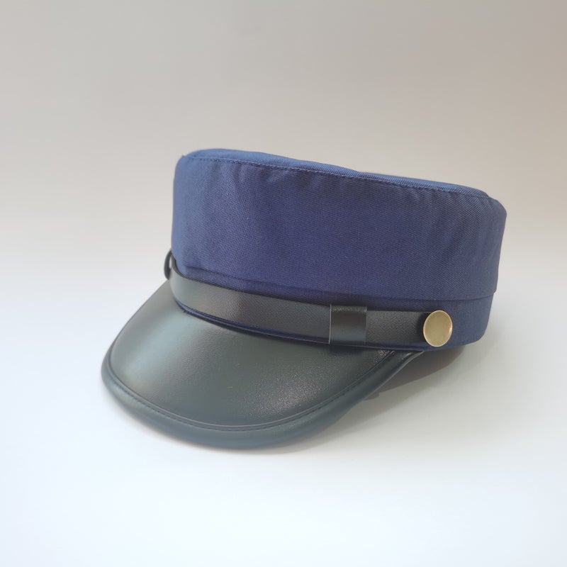 Four Seasons All-Match Hat Chanel Style Navy Hat Black Zhongshan Suit Flat Top Hat May 4Th Youth Republic Of China Student Hat - Image 1
