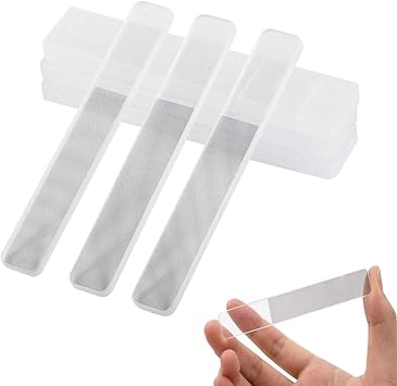 HUPOO Nano Glass Nail Files Nano Crystal Mini Fingernail File Upgrade Nail Buffers Nail Polishing Strip Professional Crystal Nail Manicure Tool 3 PcsSet - Image 2