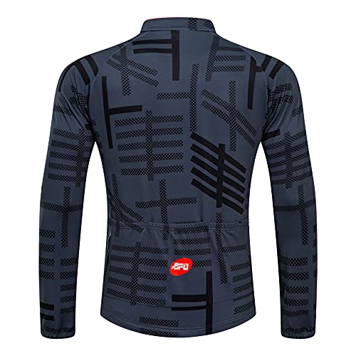 sponeed Mens Road Bike Jersey Cycling Tights Quick Dry Pockets Bicycle Kit 4D Padded Set L Grey Multi - Image 3