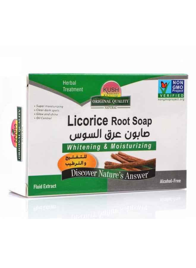 KUSH SECRET Licorice Root Soap Whitening And Moisturizing 100 grams