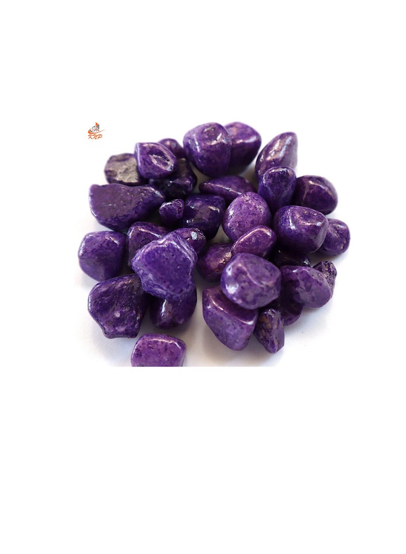 KNP Purple Decorative Painted Pebbles Aquarium 10-15mm 10 kg - Image 1