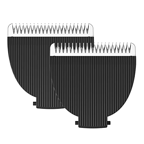 MANSPOT Black Replaceable Blade (2Pcs) Men’s Manscape Trimmer, Ceramic Blade Ball Trimmer/Shaver for Men Replacement Head - Image 1