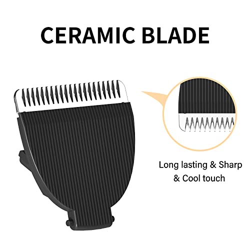 MANSPOT Black Replaceable Blade (2Pcs) Men’s Manscape Trimmer, Ceramic Blade Ball Trimmer/Shaver for Men Replacement Head - Image 5