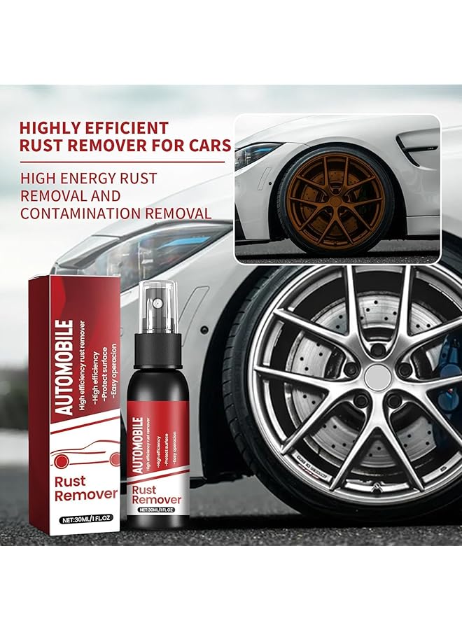 Excefore Car Rust Remover, 30Ml Car Wheel Hub Parts Rust Cleaning Spray, Multi-Purpose Decontamination And Renovation Rust Remover, Auto Metal Rust Removal, Motorcycle Stain Remover For Wheel Rim - Image 4