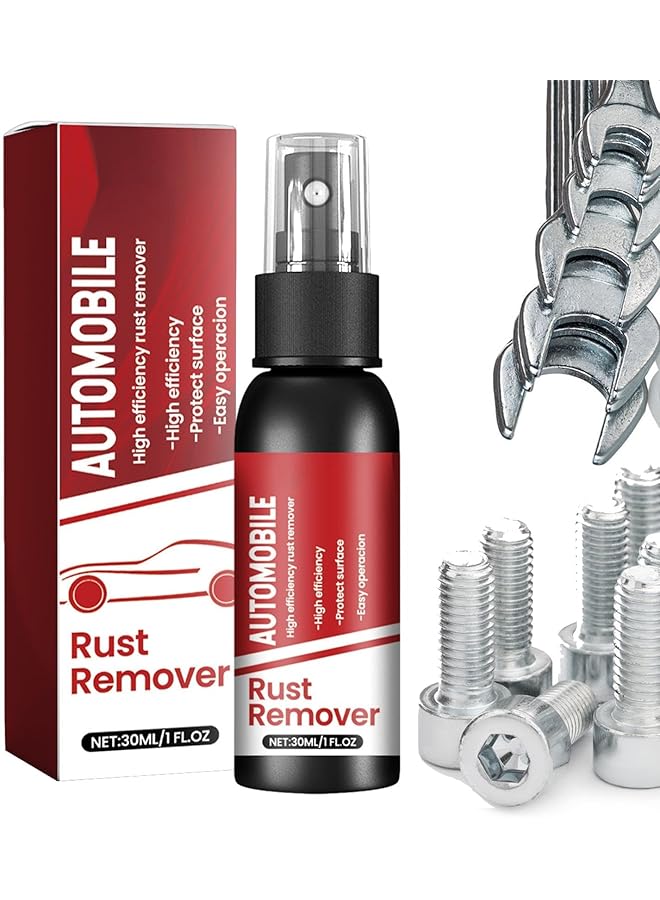 Excefore Car Rust Remover, 30Ml Car Wheel Hub Parts Rust Cleaning Spray, Multi-Purpose Decontamination And Renovation Rust Remover, Auto Metal Rust Removal, Motorcycle Stain Remover For Wheel Rim - Image 5