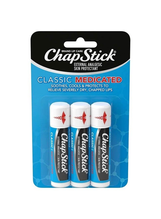 chapstick بلسم شفاه طبي كلاسيكي وواقٍ للبشرة (عبوة 3) - Image 1
