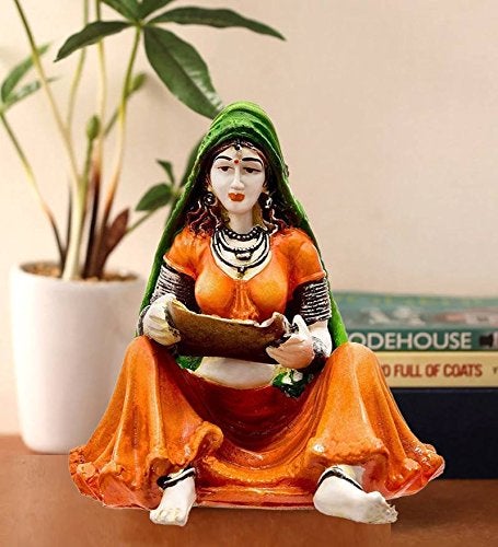 Karigaari India Lady with Supda (Best for Home Decoration/Office Decoration) - Image 2