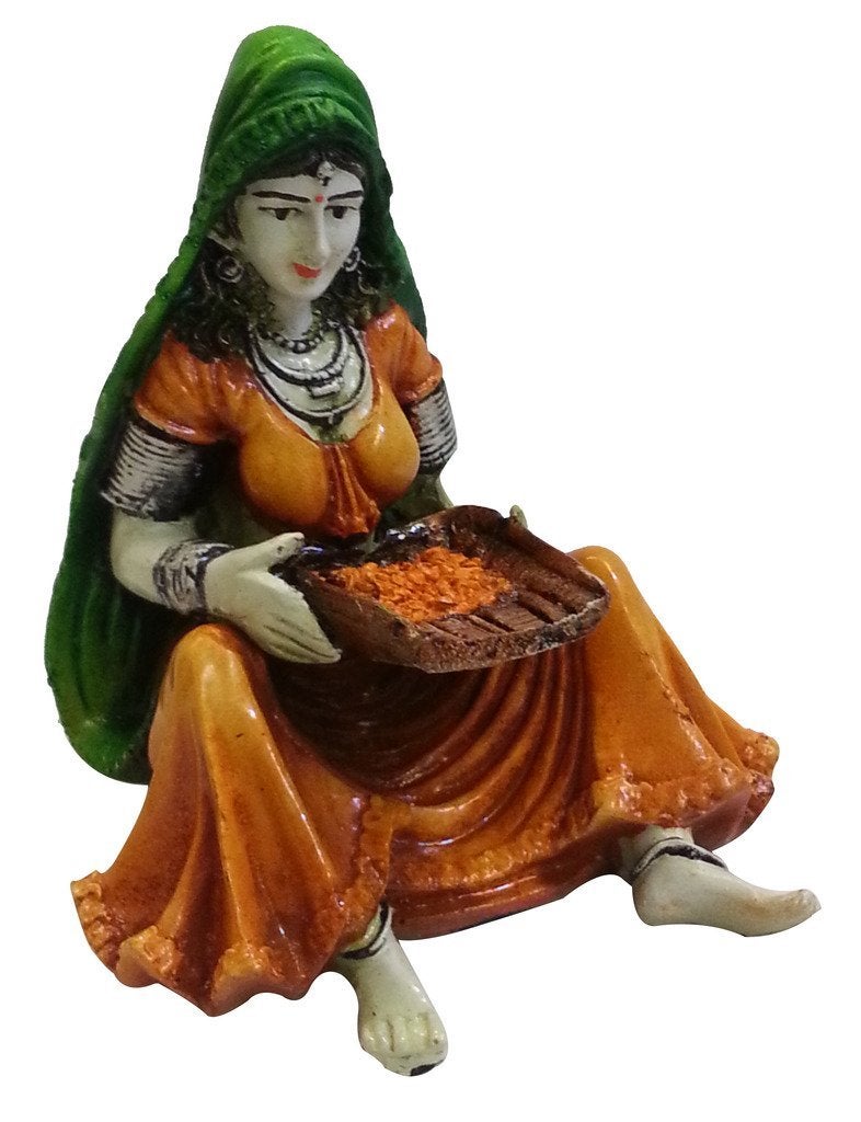 Karigaari India Lady with Supda (Best for Home Decoration/Office Decoration) - Image 5