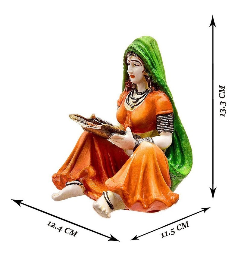 Karigaari India Lady with Supda (Best for Home Decoration/Office Decoration) - Image 3