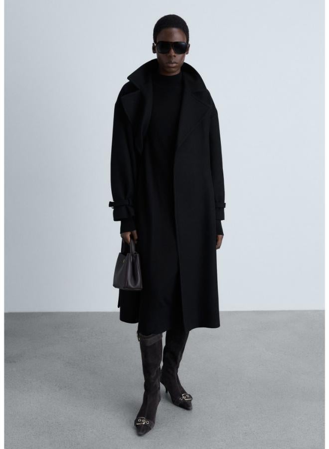MANGO Black Knit Midi Dress  - Image 5
