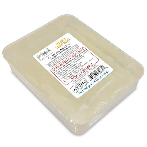 Primal Elements Honey Soap Base - Moisturizing Melt and Pour Glycerin Base for Crafting and Soap Making, Easy to Cut - 10 Pound - Image 1