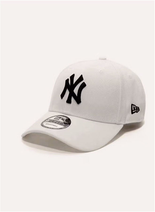 NYY new york yankees baseball hat duck billed hat sun hat pointed hat sun hat pure cotton men's and women's hat baseball outdoor  White - Image 1