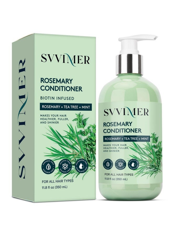 Svvimer Rosemary Hair Growth Conditioner: Thickening Moisturizing Product with Biotin for Women Men - for Damaged Dry Thinning Hair 11.8 fl.oz - Image 1