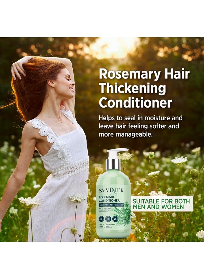 Svvimer Rosemary Hair Growth Conditioner: Thickening Moisturizing Product with Biotin for Women Men - for Damaged Dry Thinning Hair 11.8 fl.oz - Image 5