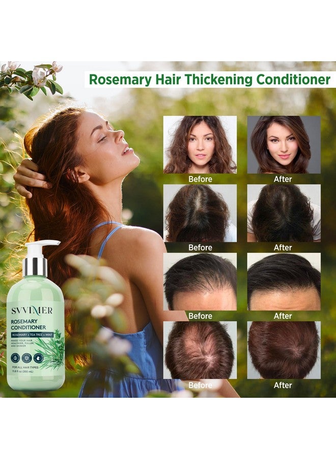 Svvimer Rosemary Hair Growth Conditioner: Thickening Moisturizing Product with Biotin for Women Men - for Damaged Dry Thinning Hair 11.8 fl.oz - Image 2