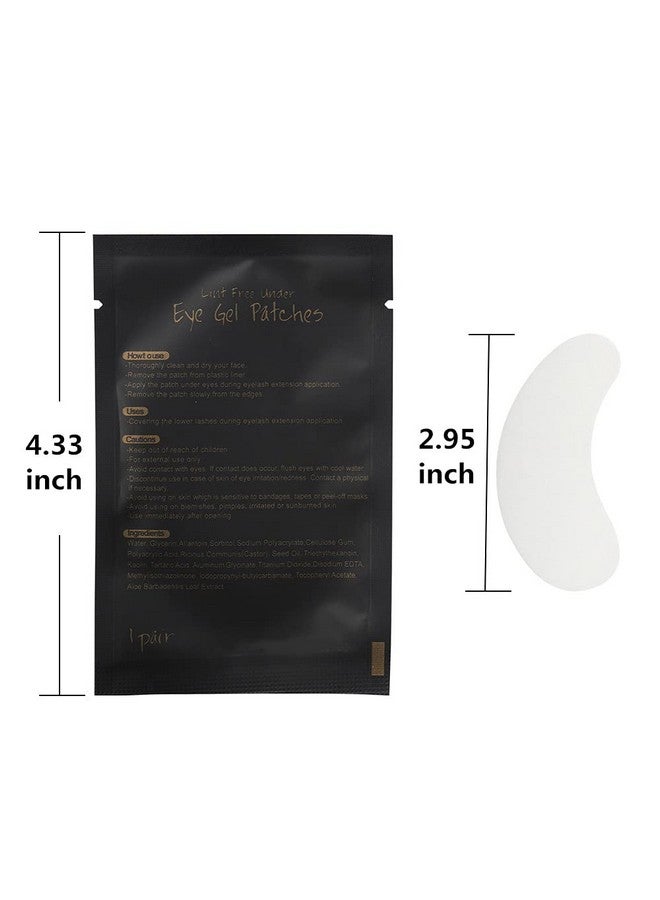MyAoKuE-UP myaokue-up 100 Pairs Eye Gel Pads, Lint Free Under Eye Patches for Eyelash Extensions, Premium Eye Mask Beauty Tool Kit - Image 3