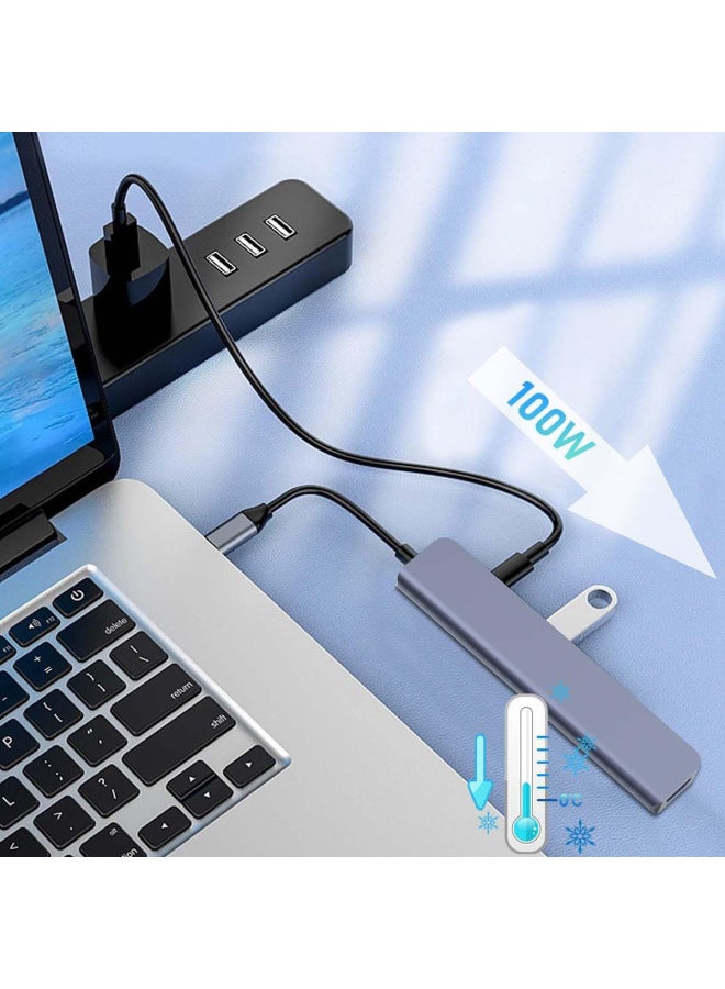 نيوترل 7-in-1 محطة إرساء للهواتف المحمولة والأجهزة اللوحية وأجهزة الألعاب المحمولة، محول متعدد الوظائف من النوع C 7in1 Hub - Image 3