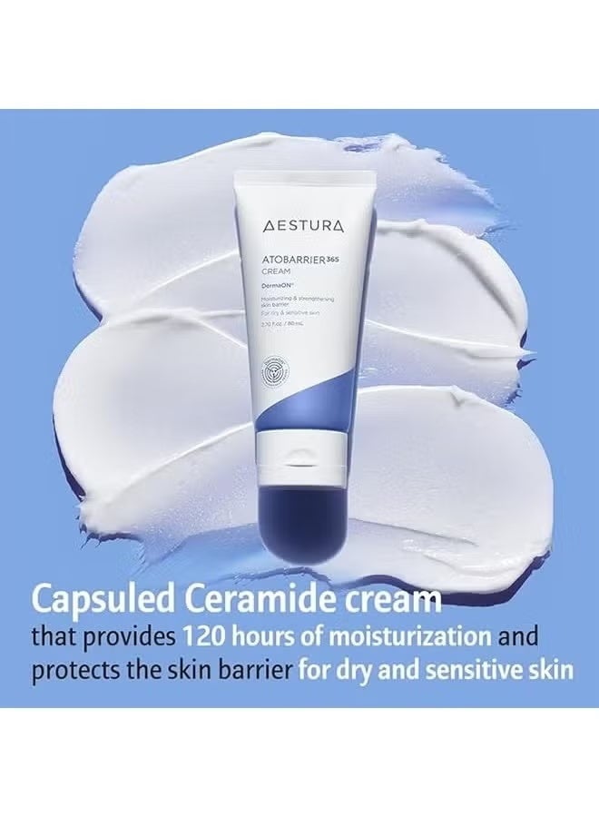 Aestura Atobarrier 365 Cream 80ml, Moisturizing and Strengthening Skin Barrier for Dry and Sensitive Skin, Lasting Hydration - Image 2