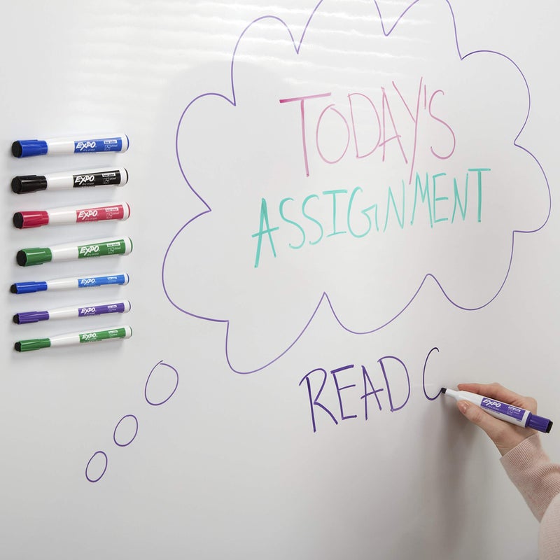 Expo Magnetic Dry Erase Markers with Eraser, Chisel Tip, Assorted, 4 Count - Image 3