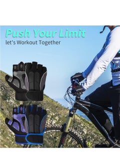 UCHUANG Weight Lifting Gloves, Workout Gloves for men and Women, Cycling Gloves with non-slip Silicone & Wrist Support Adjustable Velcro Strap, Suitable for Fitness Training Weightlifting  - Image 5