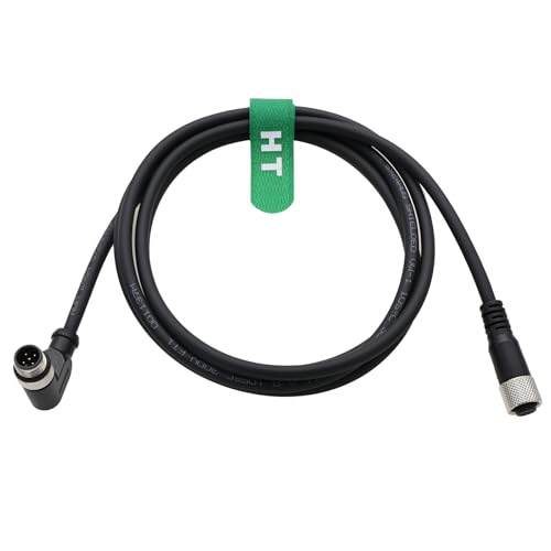 HangTon Actuator Sensor Electrical Power Cable M12 ACoded 5Pin Male Right Angle to 5 Pin Female Aviation for Industrial Control Automation Device Network CANopen IO Link Profibus 10M - Image 1