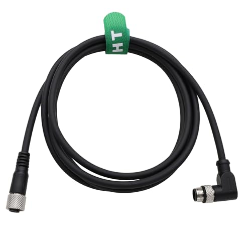 HangTon Actuator Sensor Electrical Power Cable M12 ACoded 5Pin Male Right Angle to 5 Pin Female Aviation for Industrial Control Automation Device Network CANopen IO Link Profibus 10M - Image 3