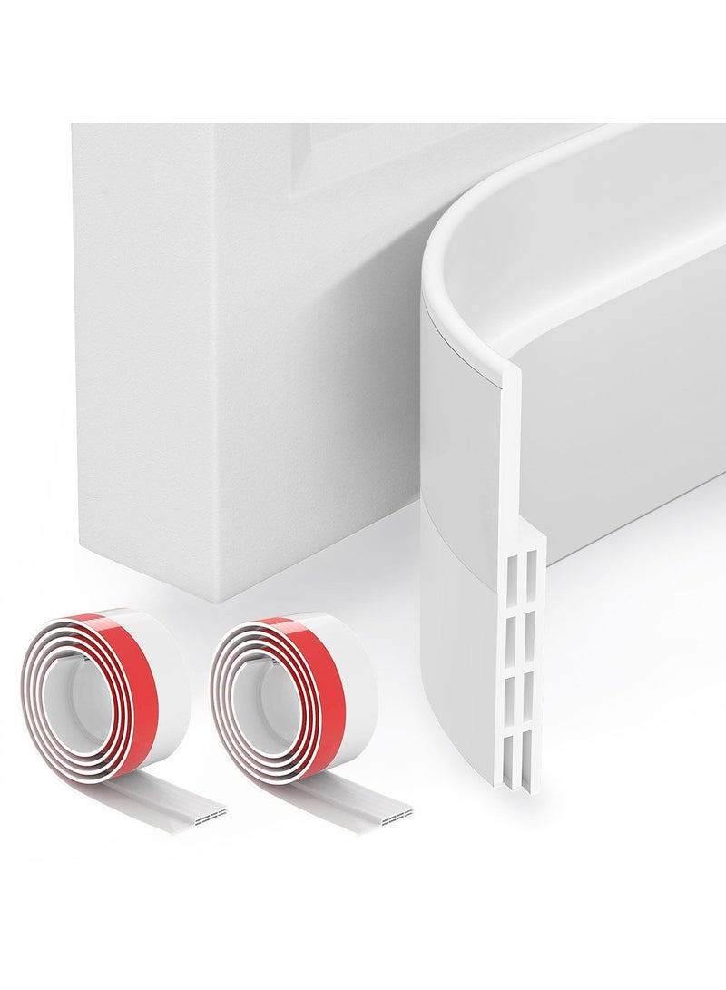 2-Pack تحت سدادة سحب الباب - ختم الطقس للأبواب والنوافذ ، عزل الضوضاء والغبار ، واقي سحب المرآب  - Image 1