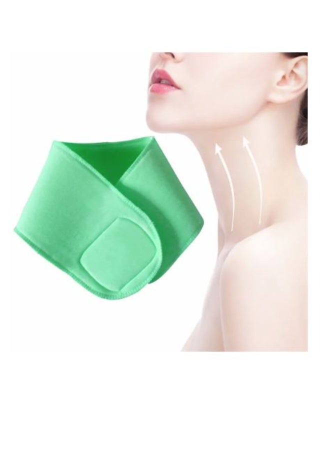 Reusable silicone gel neck mask for moisturizing, firming, and anti-wrinkle neck skin. - Image 1