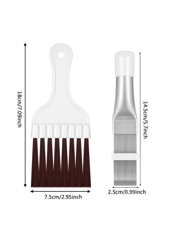 BOAO Boao Air Conditioner Condenser Fin Comb, Fin Cleaning Brush Air Conditioner Coil Cleaner Refrigerator Coil Cleaning Whisk Brush Evaporator Radiator Repair Tool(2 Pieces) - Image 2