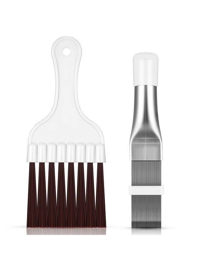 BOAO Boao Air Conditioner Condenser Fin Comb, Fin Cleaning Brush Air Conditioner Coil Cleaner Refrigerator Coil Cleaning Whisk Brush Evaporator Radiator Repair Tool(2 Pieces) - Image 1
