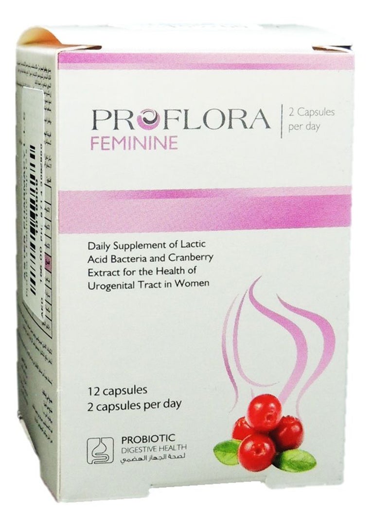 Lactic Acid Bacteria And Cranberry Extract Feminine Capsules 12'S