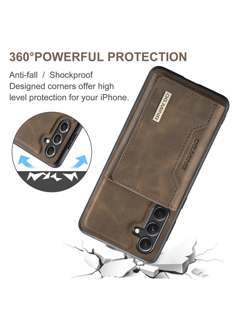 Dg مينغ تنطبق على سامسونج غالاكسي S23 فى محفظة القضية ، 2 في 1 انفصال بو الجلود الغطاء الخلفي المغناطيسي واقية ، الهاتف المحمول القضية مع رقيقة جدا فليت جيب كليب - Image 5