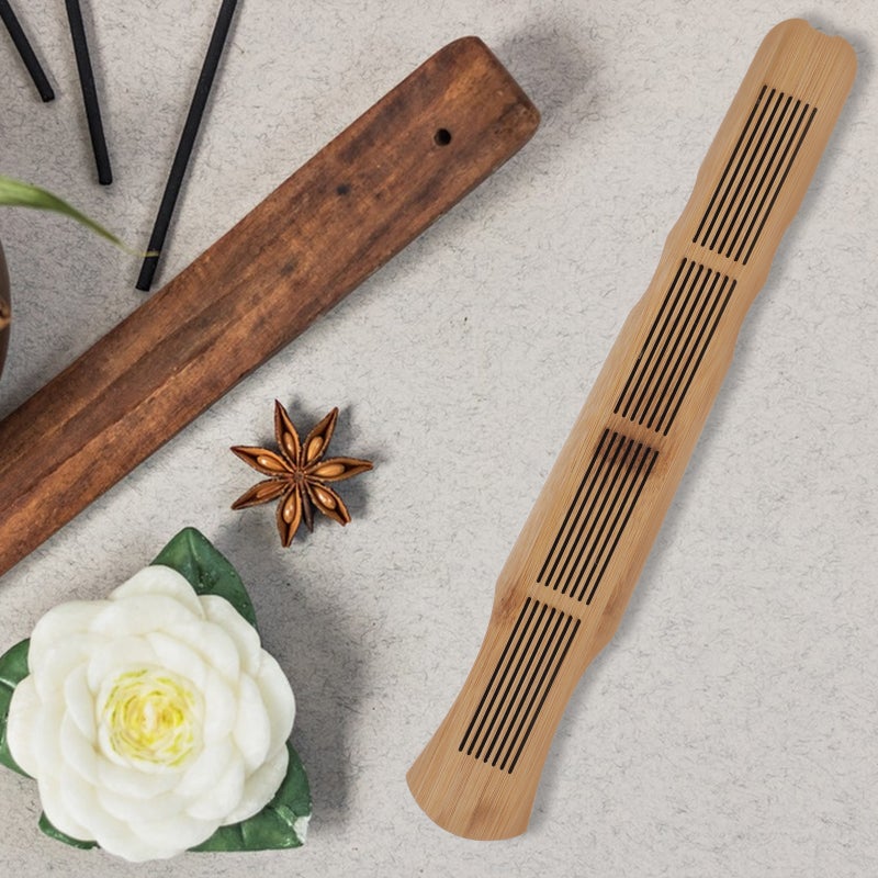2pcs Incense Burner Incense Burner Holder Charcoal Cone Burner Box Freshener Fragrance Incense Stick Burner Ash Holder for Home Aromatherapy Room Beige - Image 4