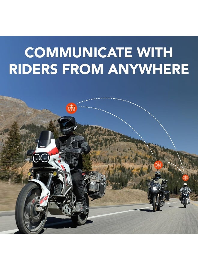 Sena 60S Motorcycle Communication Headset with Wave, Mesh, and Bluetooth Intercom, 2nd Generation Sound by Harman Kardon - Image 2