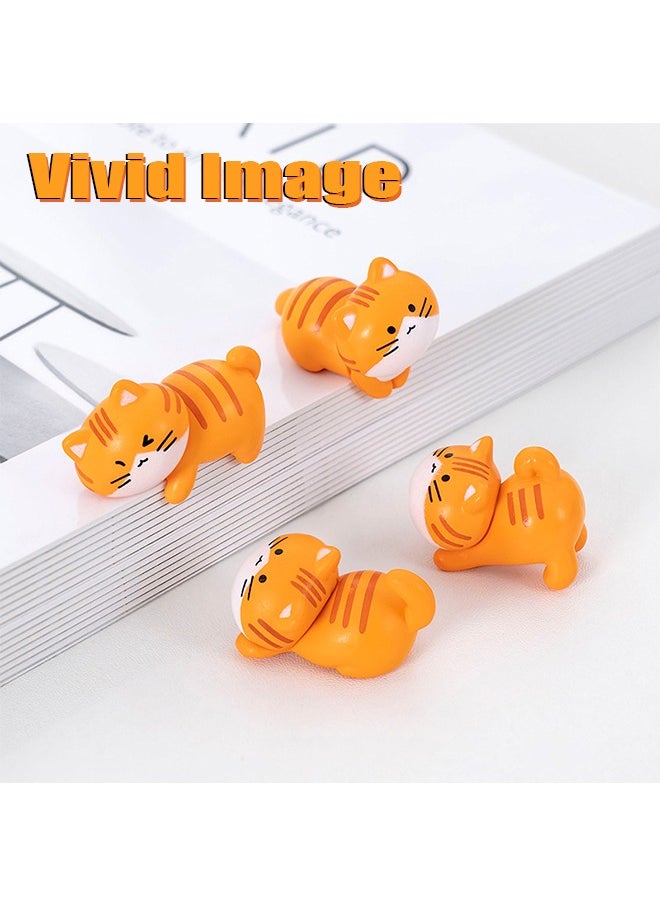 Generic 8 Pcs Mini Cat Cute Car Accessories, Funny Rear View Mirror & Dashboard Decorations Cute Car Ornament Interior Decors Gift, Orange  - Image 3