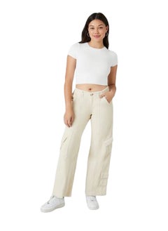 FOREVER 21 بنطال كارجو مخملي  - Image 1
